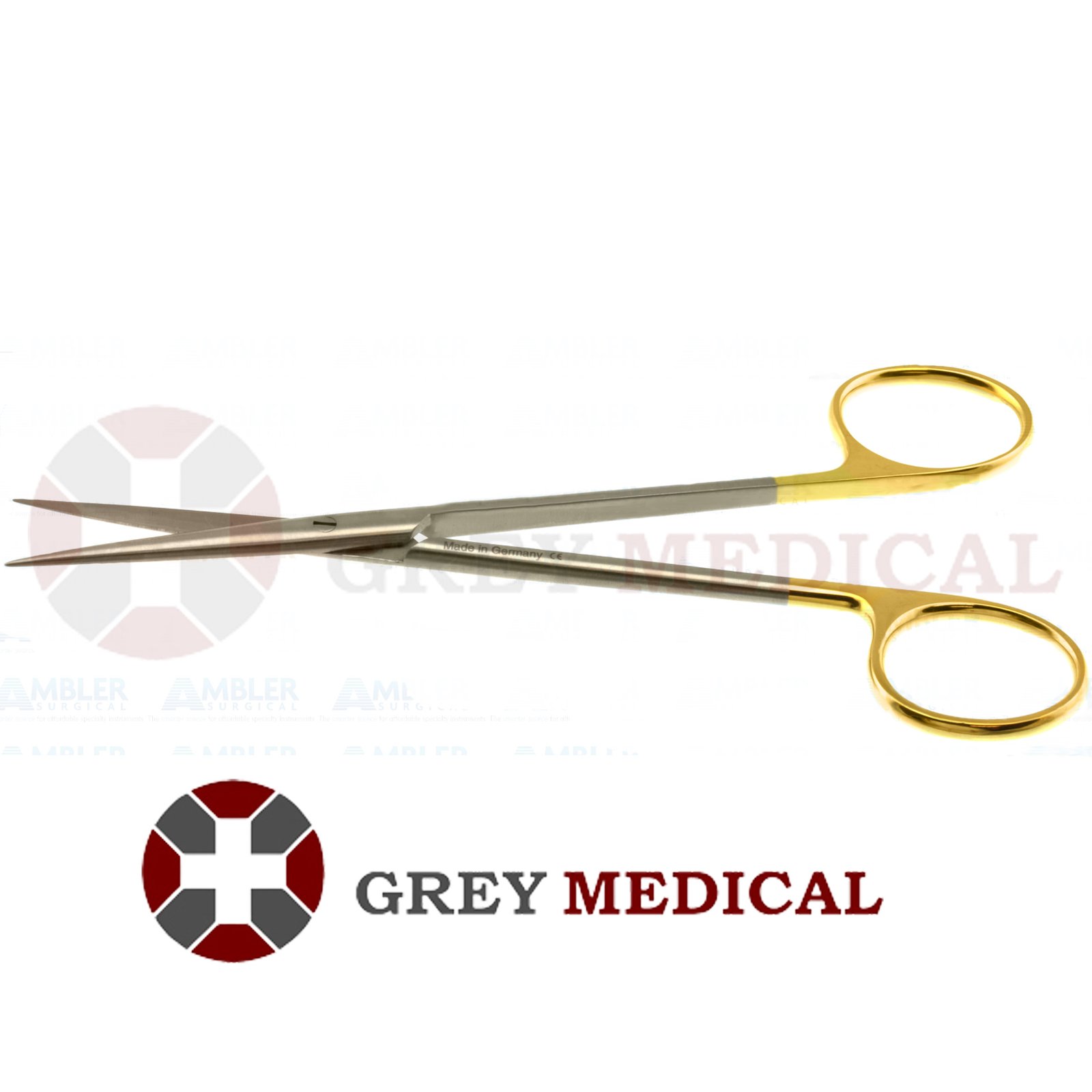 Metzenbaum Dissecting Scissors Tc Sharp Tip Grey Medical