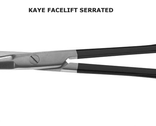 Kaye Facelift Scissors, 5 1/2" (14cm), Curved, Serrated