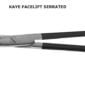 Kaye Facelift Scissors, 5 1/2" (14cm), Curved, Serrated