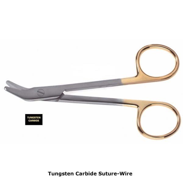 Suture-Wire Tungsten Carbide Scissors