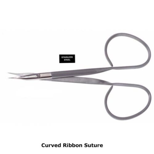 Ribbon Suture Scissors