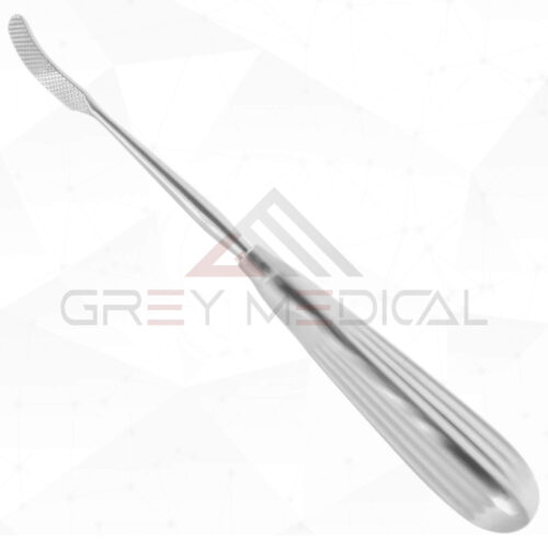 Aufricht Glabella Rasp - Cross serrated, Curved backward, Up & Down Cutting