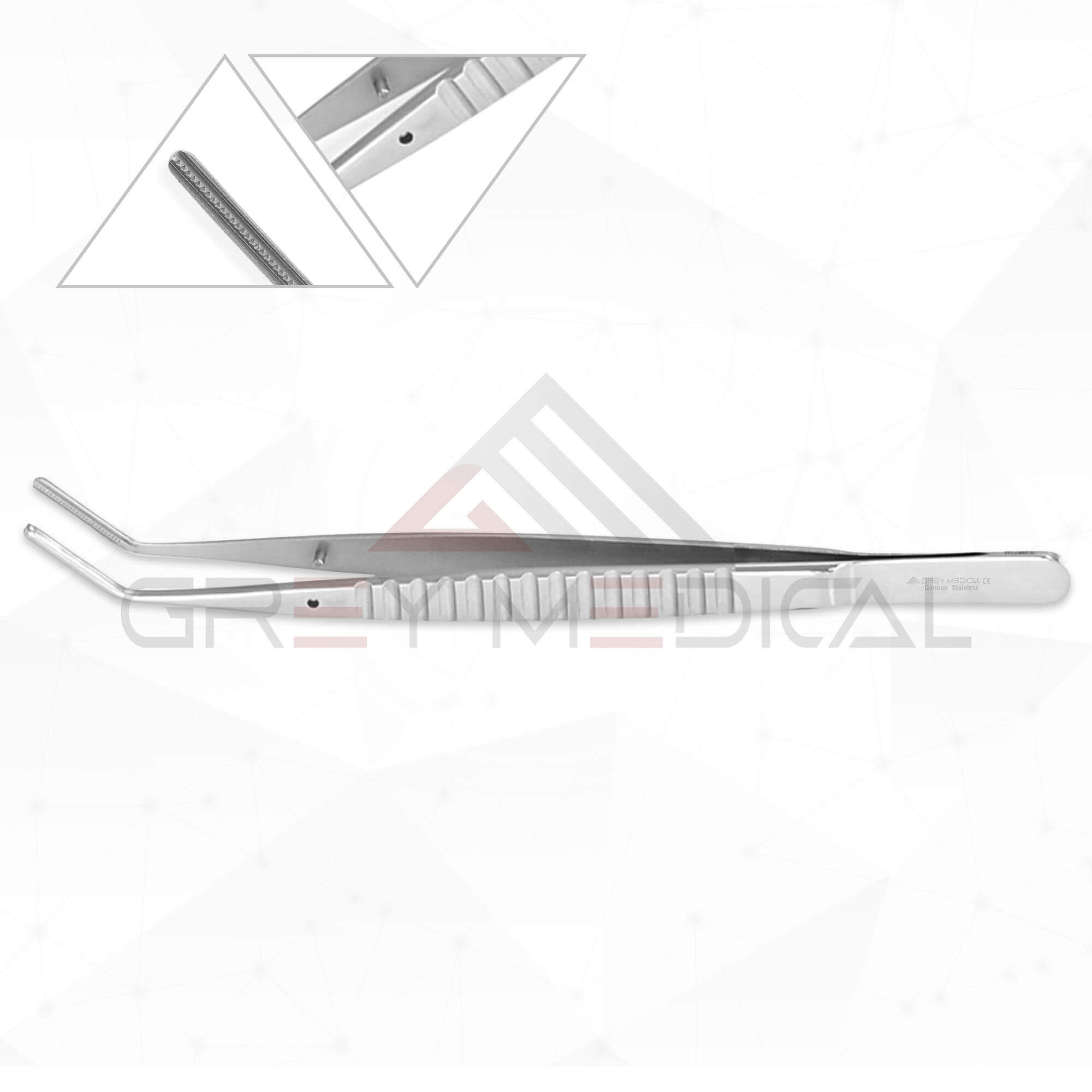 Debakey Vascular Tissue Forceps - Angled