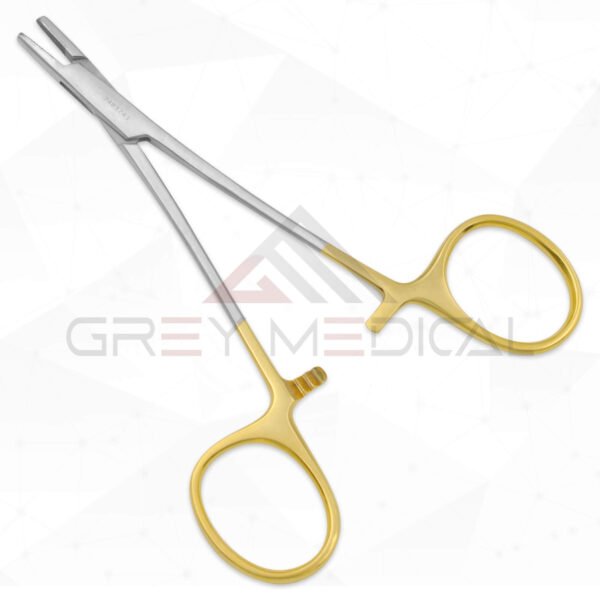 Derf Needle Holder - Tungsten Carbide Serrated Jaws