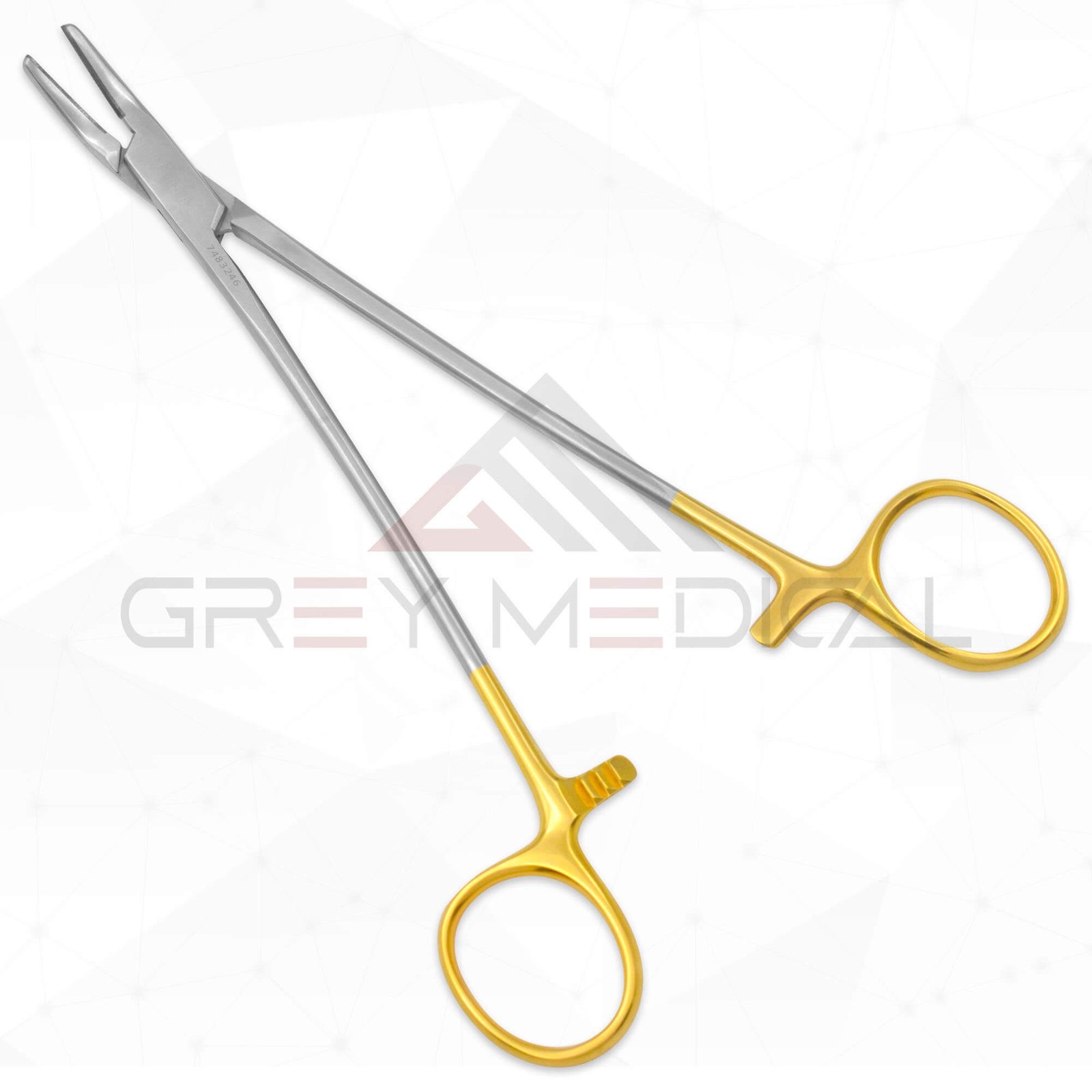 Finochietto Needle Holder - Tungsten Carbide, Angled Jaws