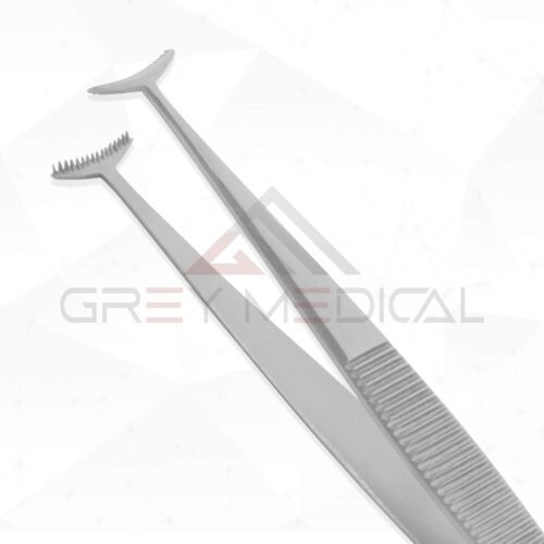 Green Fixation Delicate Tissue Forceps - Image 5