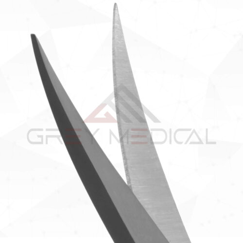 Kelly Dissecting Scissors, Curved - Serrated Tungsten Carbide