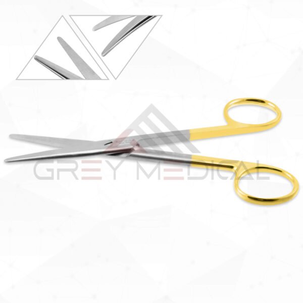 Mayo Scissors - Serrated - Tungsten Carbide 2 Mayo Scissors - Serrated - Tungsten Carbide