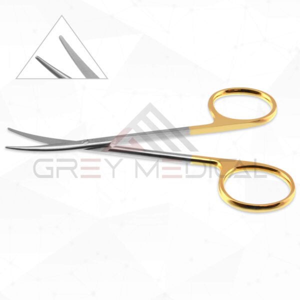 PAR Scissors - Delicate Serrated Tungsten Carbide, Curved