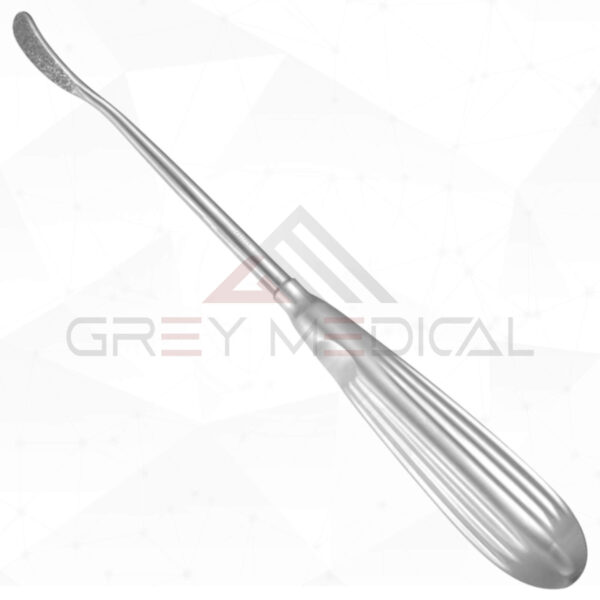 Peet Glabellar Rasp - Diamond Surface, Flat Curved