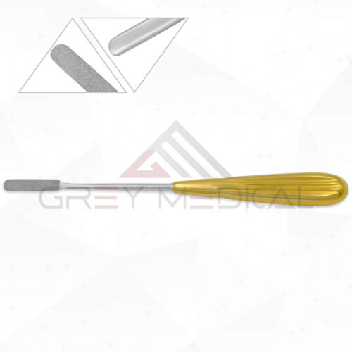 Peet Nasal Rasp - Diamond Surface, Flat Straight