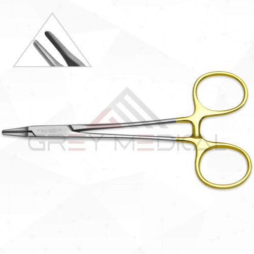Ryder Needle Holder - Tungsten Carbide Serrated Delicate 1mm Jaw