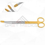 Solz Gold Tip Scissors - Curved Strong Double Beveled Blades