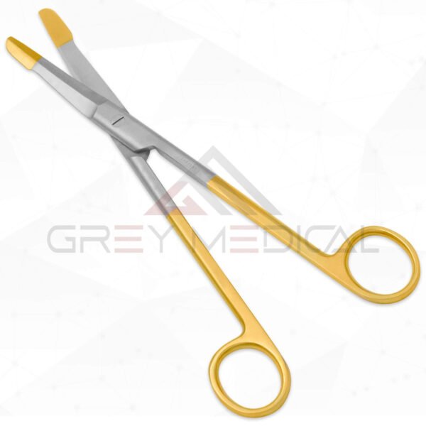 Solz Gold Tip Scissors - Curved Strong Double Beveled Blades