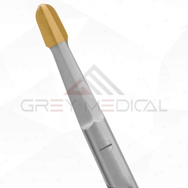 Solz Gold Tip Scissors - Curved Strong Double Beveled Blades