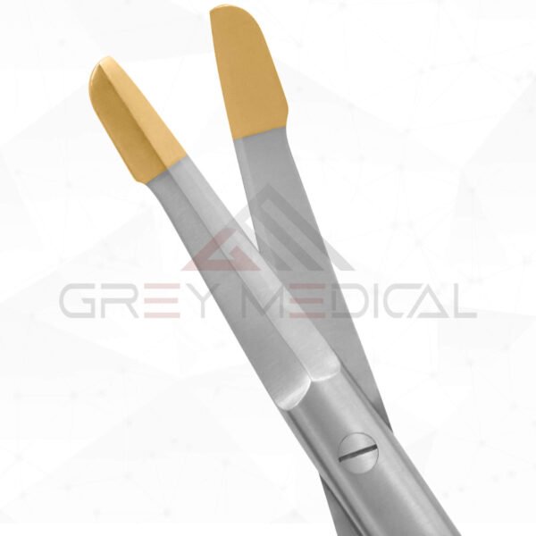 Solz Gold Tip Scissors - Curved Strong Double Beveled Blades