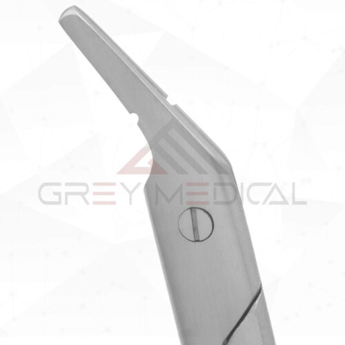 Suture-Wire Scissors - Angled, Serrated (Tungsten Carbide)