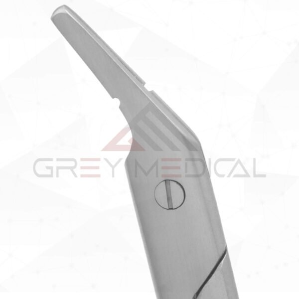 Suture-Wire Scissors - Angled, Serrated (Tungsten Carbide)