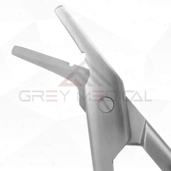 Suture-Wire Scissors - Angled, Serrated (Tungsten Carbide)