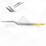 Tebbetts Intranasal Needle Holder - Bayonet, Tungsten Carbide Serrated Jaw
