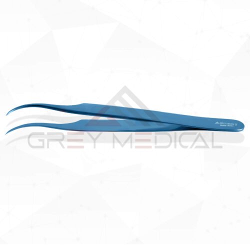 Titanium Swiss Jeweler's Forceps - Curved Fine Points