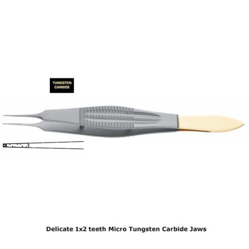 Castroviejo, 1x2 Teeth Delicate Tissue Forceps
