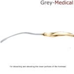 Ramirez Type Endoscopic Forehead Frontoglabellar Dissector, 11" 28 cm, Stainless Steel