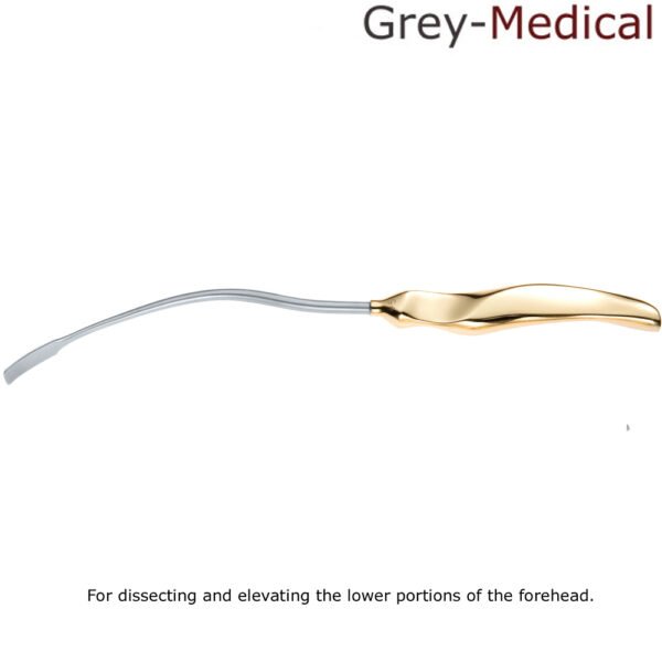 Ramirez Type Endoscopic Forehead Frontoglabellar Dissector, 11" 28 cm, Stainless Steel