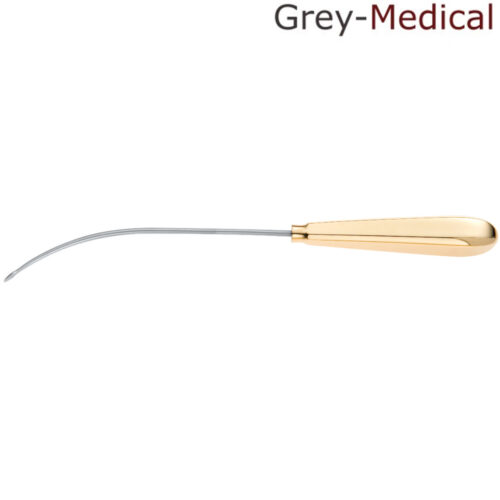 Daniel Endoscopic Forehead Nerve Dissector, Half Curved 9-1/4" 23.5 cm, Stainless Steel