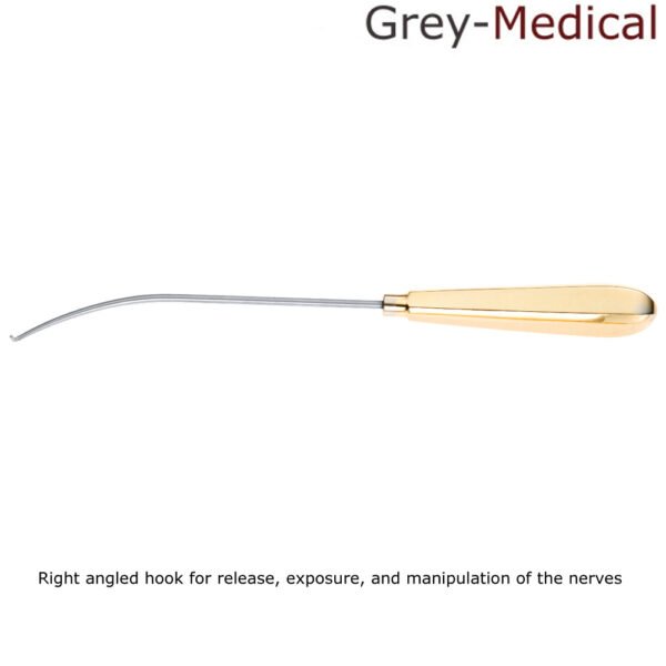 Daniel Endoscopic Forehead Nerve Hook, 9-1/4" 23.5 cm, Stainless Steel