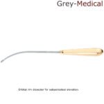 Daniel Endoscopic Forehead Orbital Rim Dissector, Half Curved 9-1/4" 23.5 cm, Stainless Steel