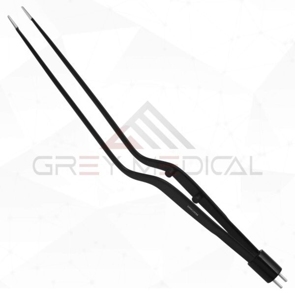 Cushing Bipolar Bayonet Forceps, Non-Stick