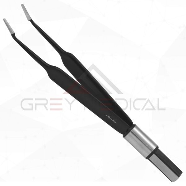 Jeweler 5 European Non Stick Bipolar Forceps, Angled