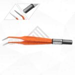 Jeweller Bipolar Forceps Silver Glide - Non-Stick - Angled