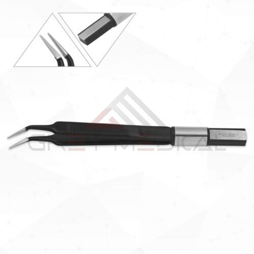 McPherson Curved European Non Stick Bipolar Forceps