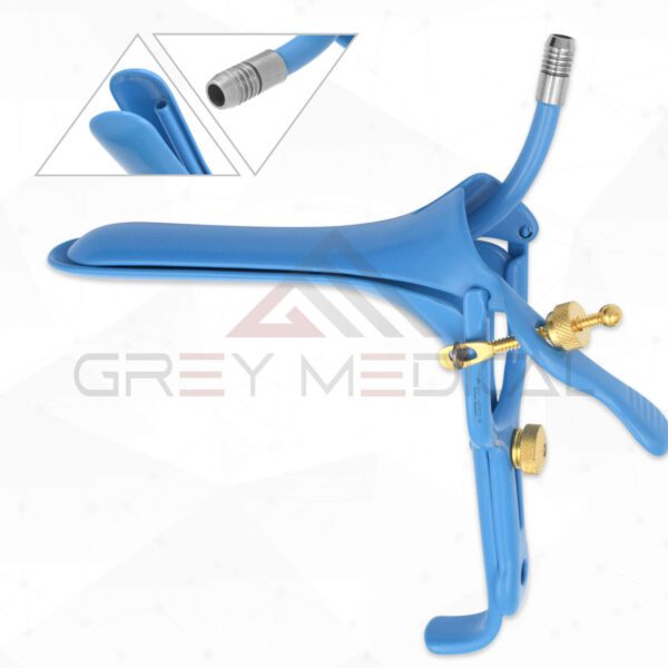 VU-Max Grave Vaginal Speculum with Smoke Evacuation Tube
