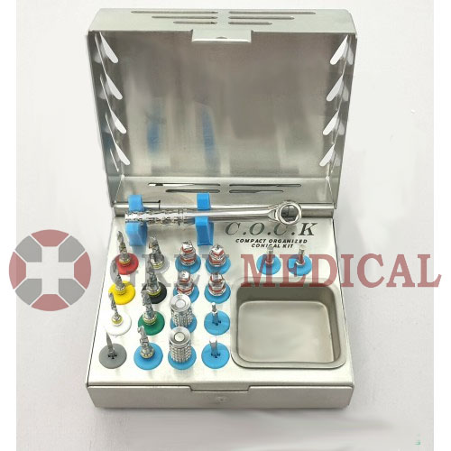 Dental Implant Surgical Drills with Stopper Kit / 35 PCs Stoppers Drills