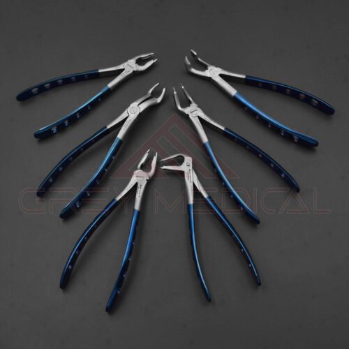 FULL SET OF 6 APICAL RETENTION FORCEPS - Image 3