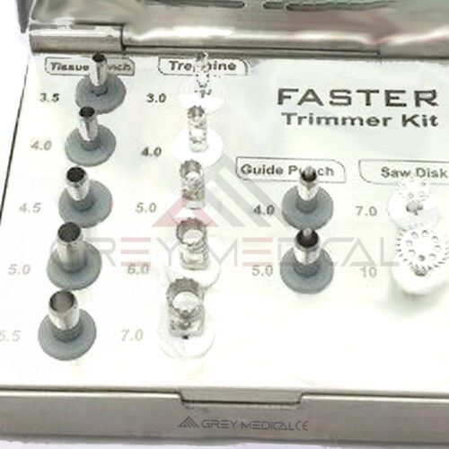 Dental Implant Grafting Trimmer Kit. Trephines, Tissue Punches, Saw Disk total instruments - Image 3