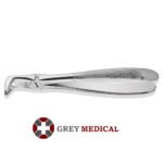 LOWER MOLAR APICAL RETENTION FORCEPS, SUBGINGIVAL BEAK