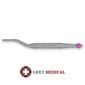 Purple angled convex tip osteotome