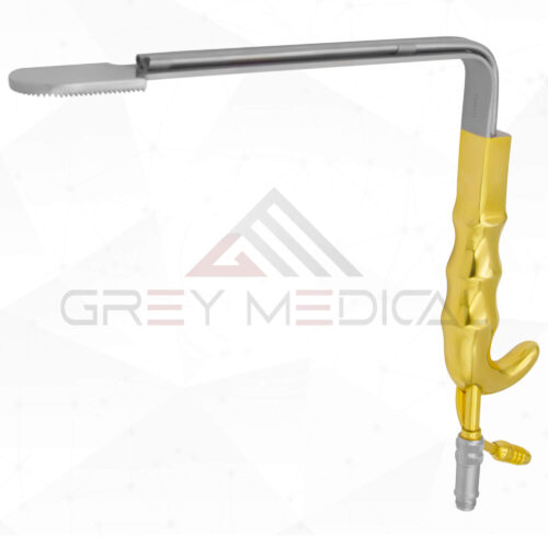 Epstein Lighted Breast Retractor W Fiber Optics & Suction