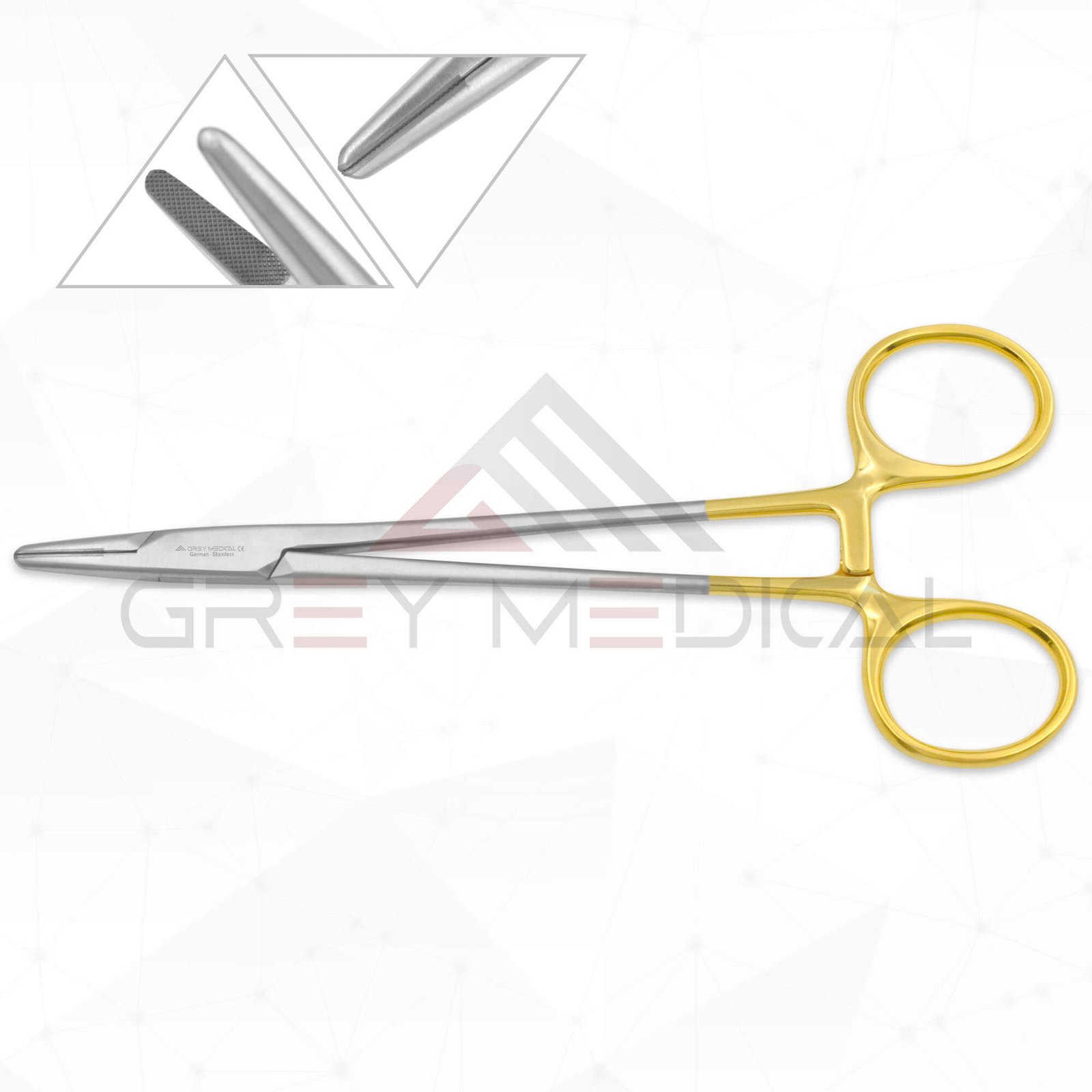 Mayo-Hegar Needle Holder - Tungsten Carbide Serrated Jaws 1 Mayo-Hegar Needle Holder - Tungsten Carbide Serrated Jaws