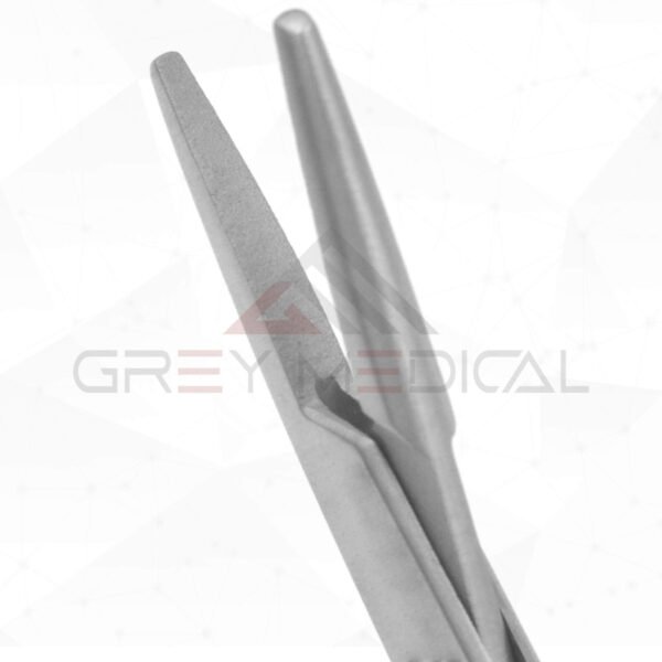 Neivert Needle Holder - Tungsten Carbide Serrated Jaws, One Angled Ring