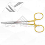 Neivert Needle Holder - Tungsten Carbide Serrated Jaws, One Angled Ring