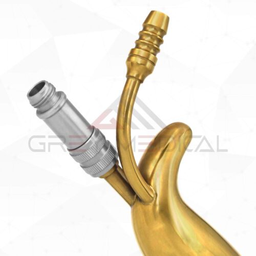 Tebbetts Fiber Optic Lighted Breast Retractor W/ Suction - Insulated Smooth End - Image 4