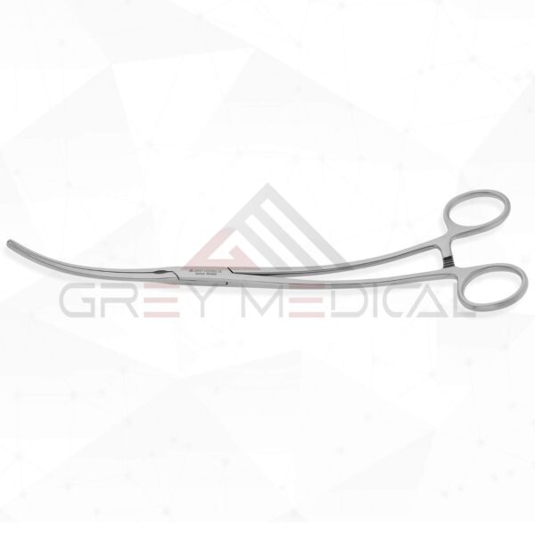 Aortic Aneurysm Clamp - Reversed Handle Curvature - Debakey Jaws