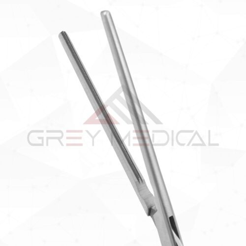 Grey-Medical Vascular Clamp - Straight Jaws, Straight Shanks - Image 3
