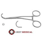 Dennis-Style Anastomosis Clamp - Semi-Circle Cooley Jaws