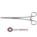 Grey-Medical Vascular Clamp - Straight Jaws, Straight Shanks